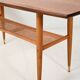 Coffee table in teak with boat shape