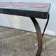 Ceramic coffee table with scales from the 1950s.