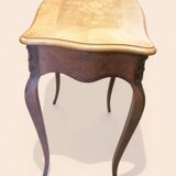 Coiffeuse en marqueterie de bois clairs - Style Louis XV