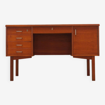 Teak desk, Danish design, 1970s, production: Denmark