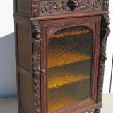 Gothic shelf showcase , solid oak