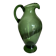 XXL glass vase pitcher from Empoli, blown, H40cm