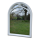 White mirror in 90s Art Deco style