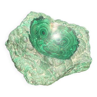 Malachite stone pocket tray