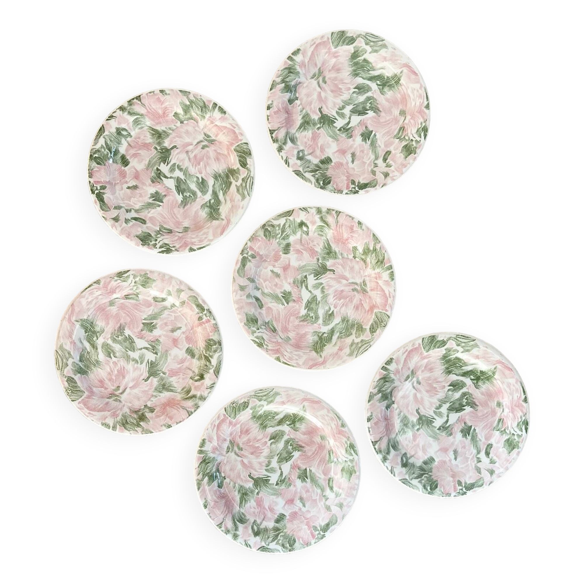 6 Quadrifoglio dessert plates.