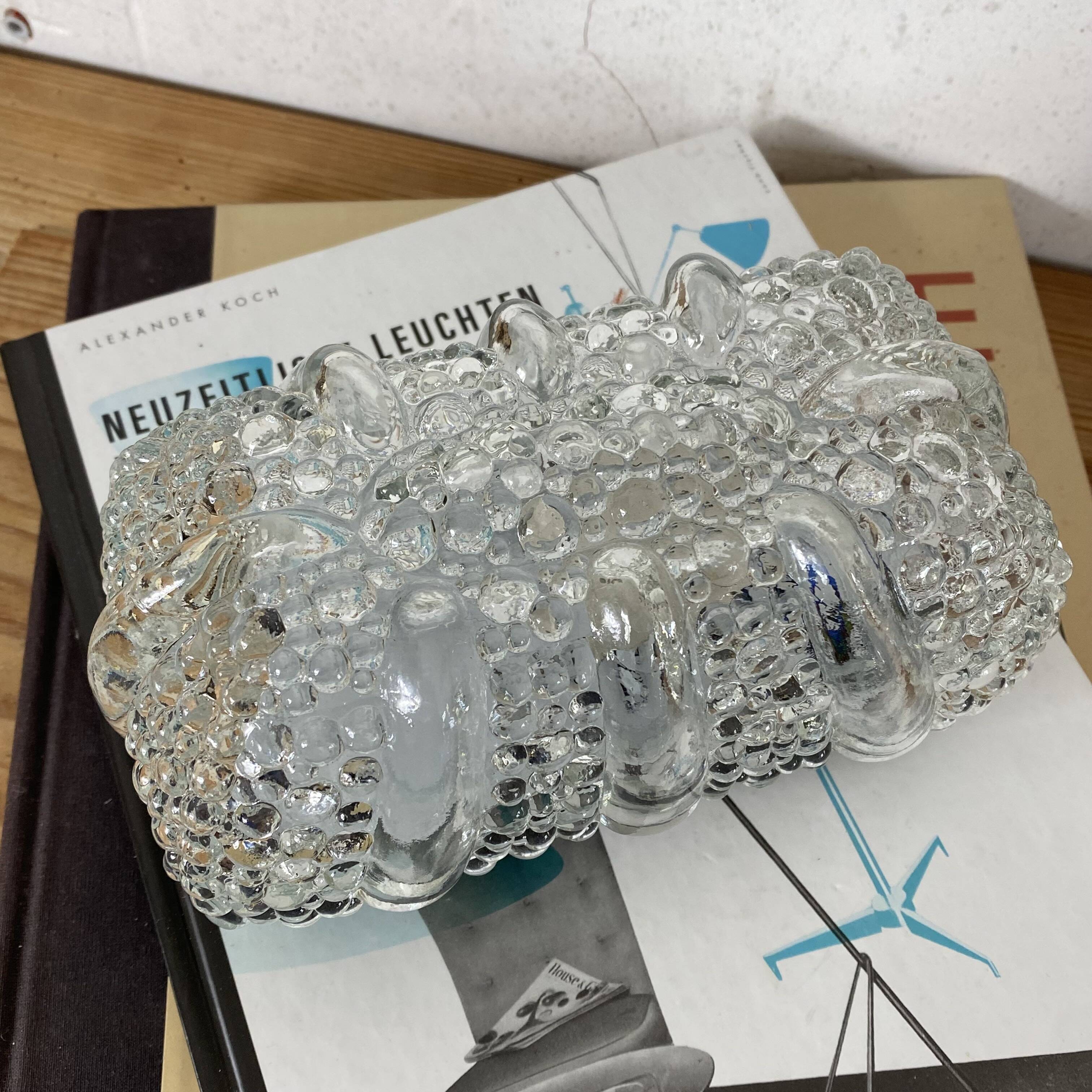 Rectangular wall light ceiling fixture transparent glass antique lamp