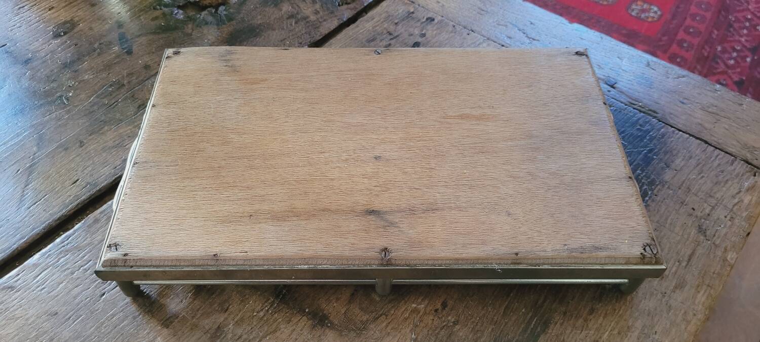 30s painted glass tray