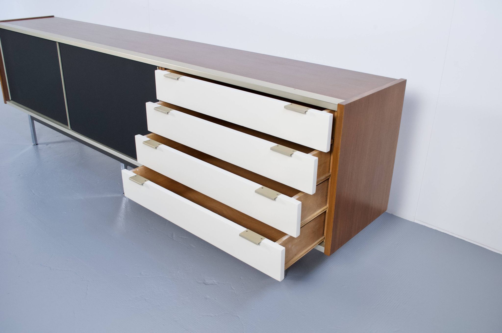 Enfilade en teck Georges Frydman édition EFA, 1963
