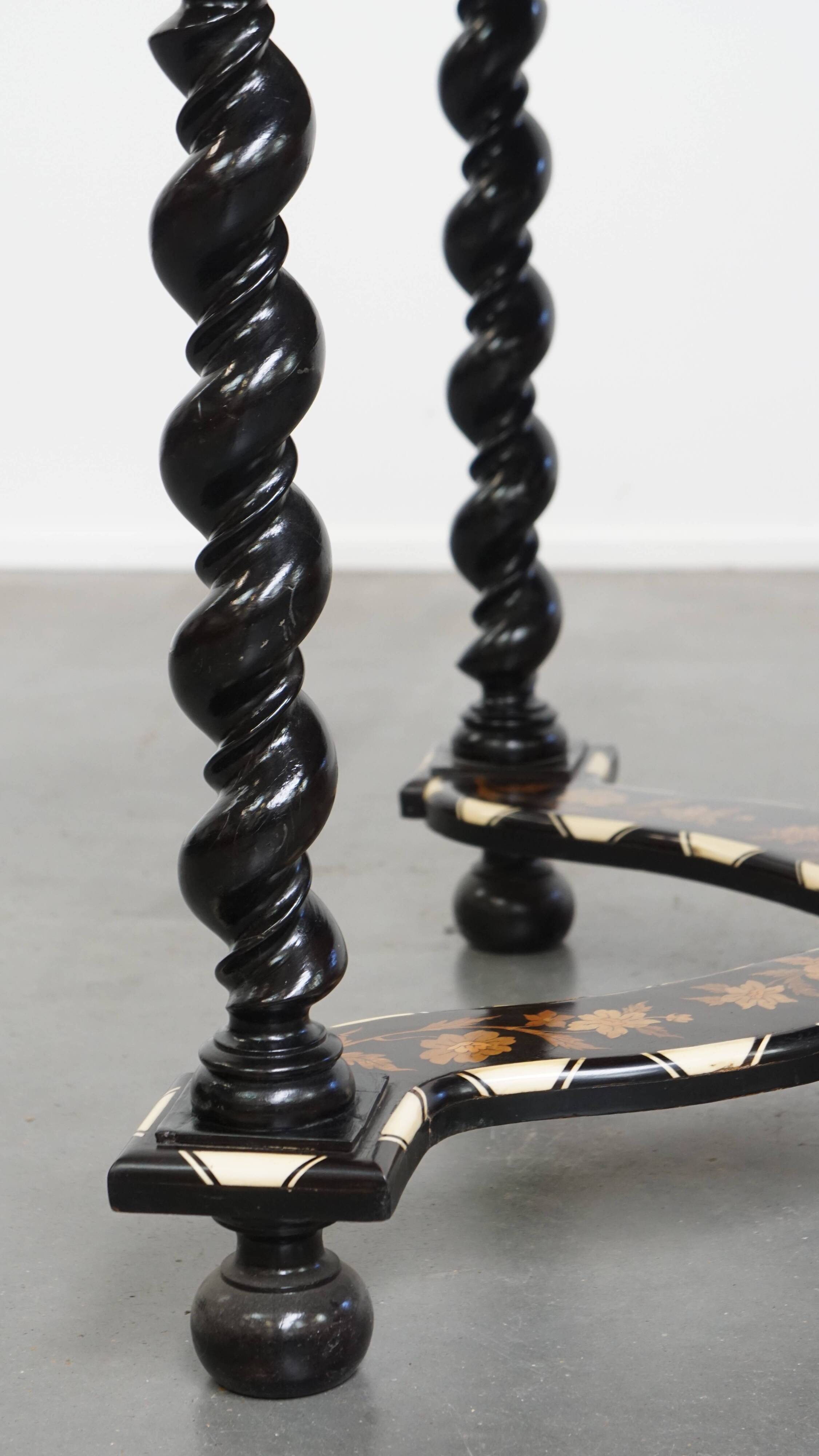 Antique 19th-Century Dutch Marquetry Table