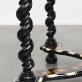Antique 19th-Century Dutch Marquetry Table