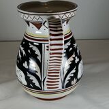 Archaic Italian pitcher from Siena in hand-painted ceramic – animal decoration