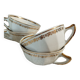 6 tasses café porcelaine F. Chauvigny, France, 1960