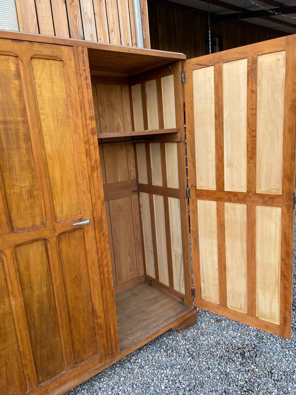 Large Mid Century Retro Parisian Wardrobe