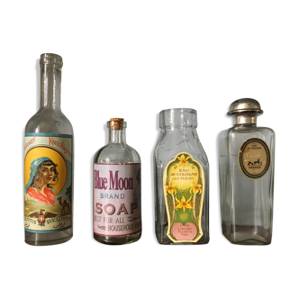 Lot of old perfume bottles L'Ambrosini, Lorenzy Palanca, Hermes, Blue Moon