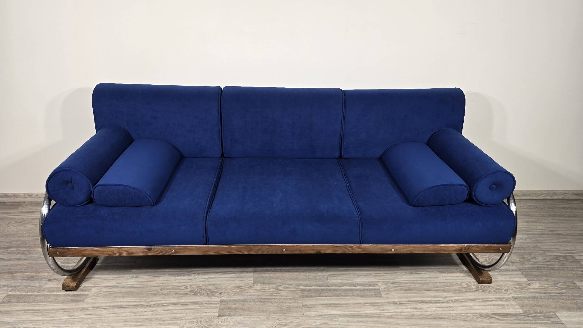 Bauhaus Chrome Sofa by Robert Slezak for Slezak Factories, 1930s