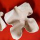 Pair of planters model handkerchief Willy Guhl, Eternit edition