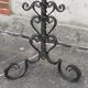 Wrought iron tripod floor lamp