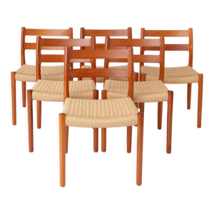 6 chaises de Niels O. Møller pour