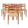 6 chaises de Niels O. Møller pour JLMoller