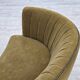 1970s, Danish 2-seater "Banana" sofa, green furniture velour.