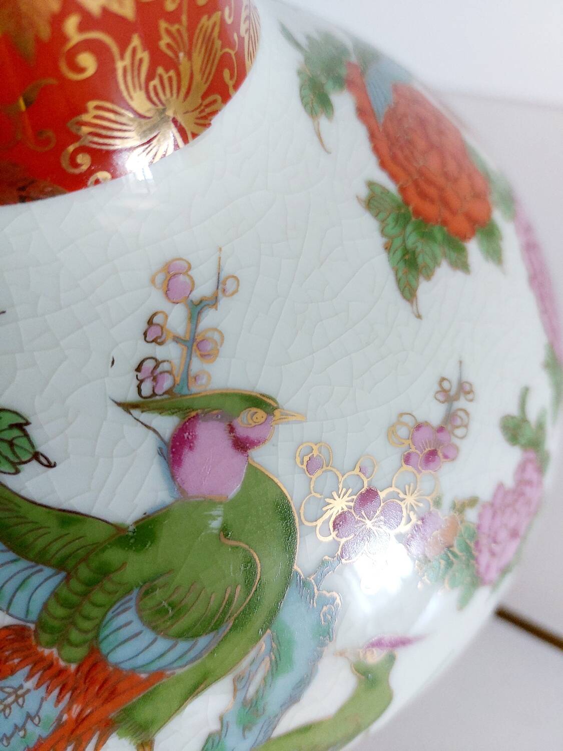 Japanese porcelain lamp