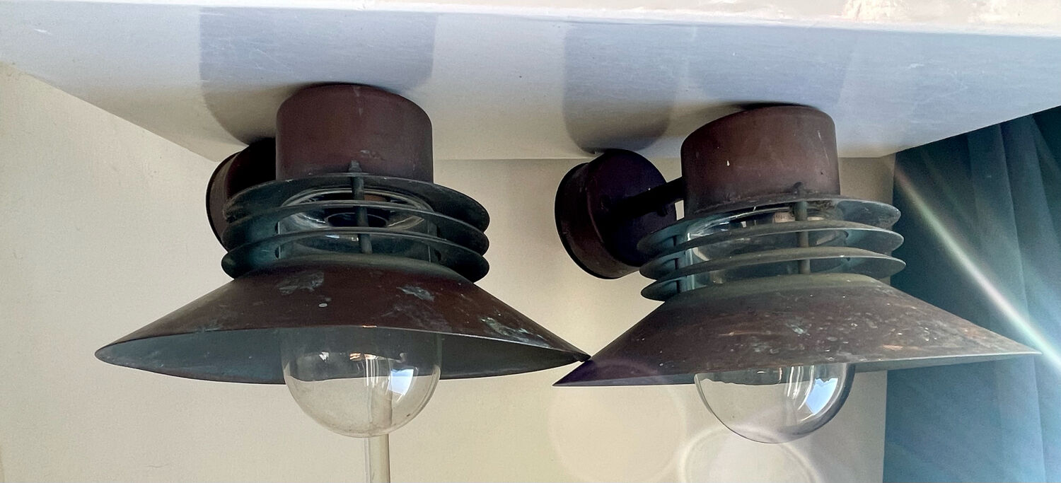 Paire d'appliques d'extérieur