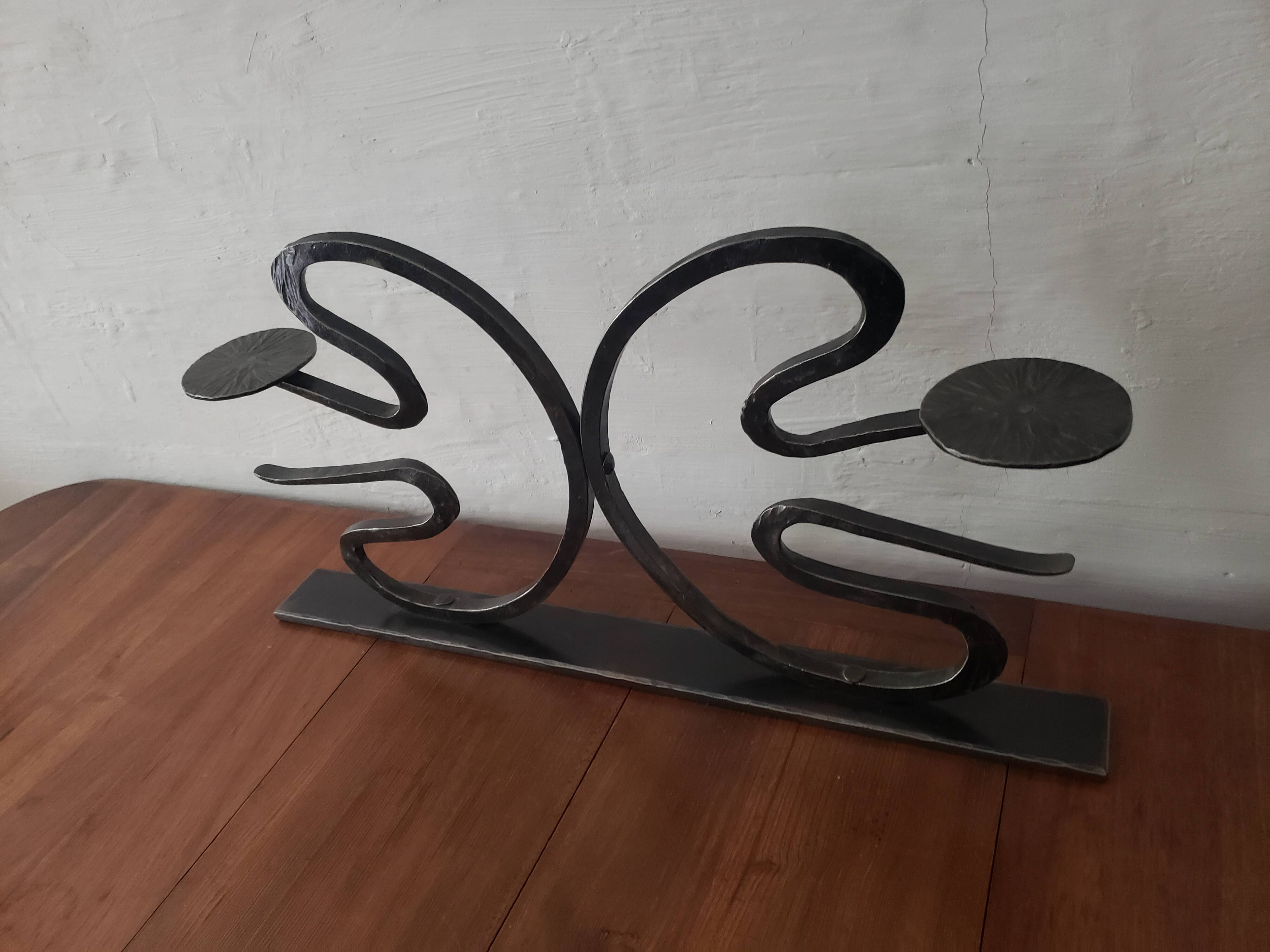 wrought iron candlestick