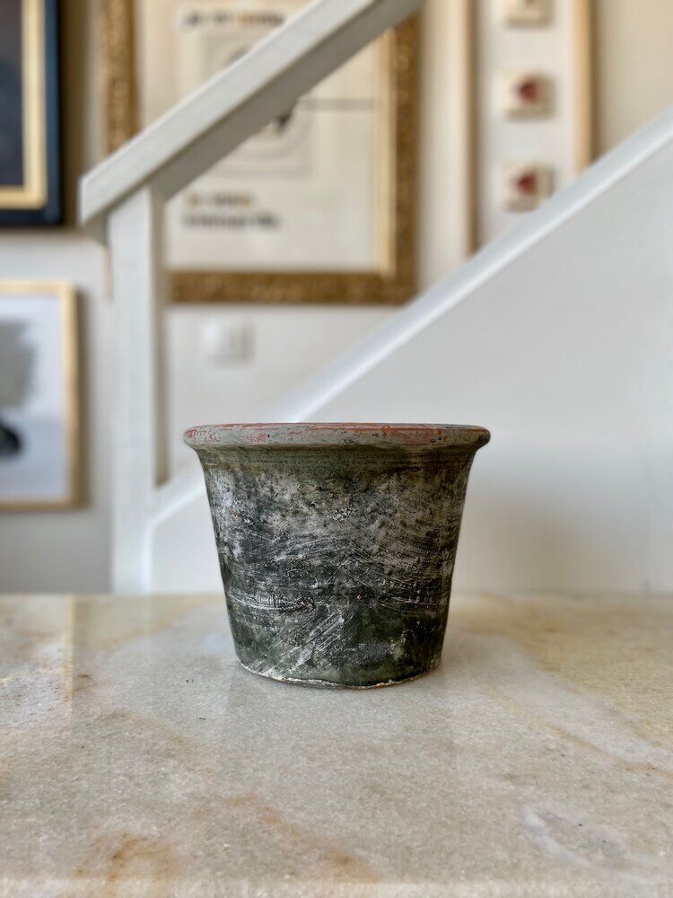 Terracotta green pot ⌀ 20 cm