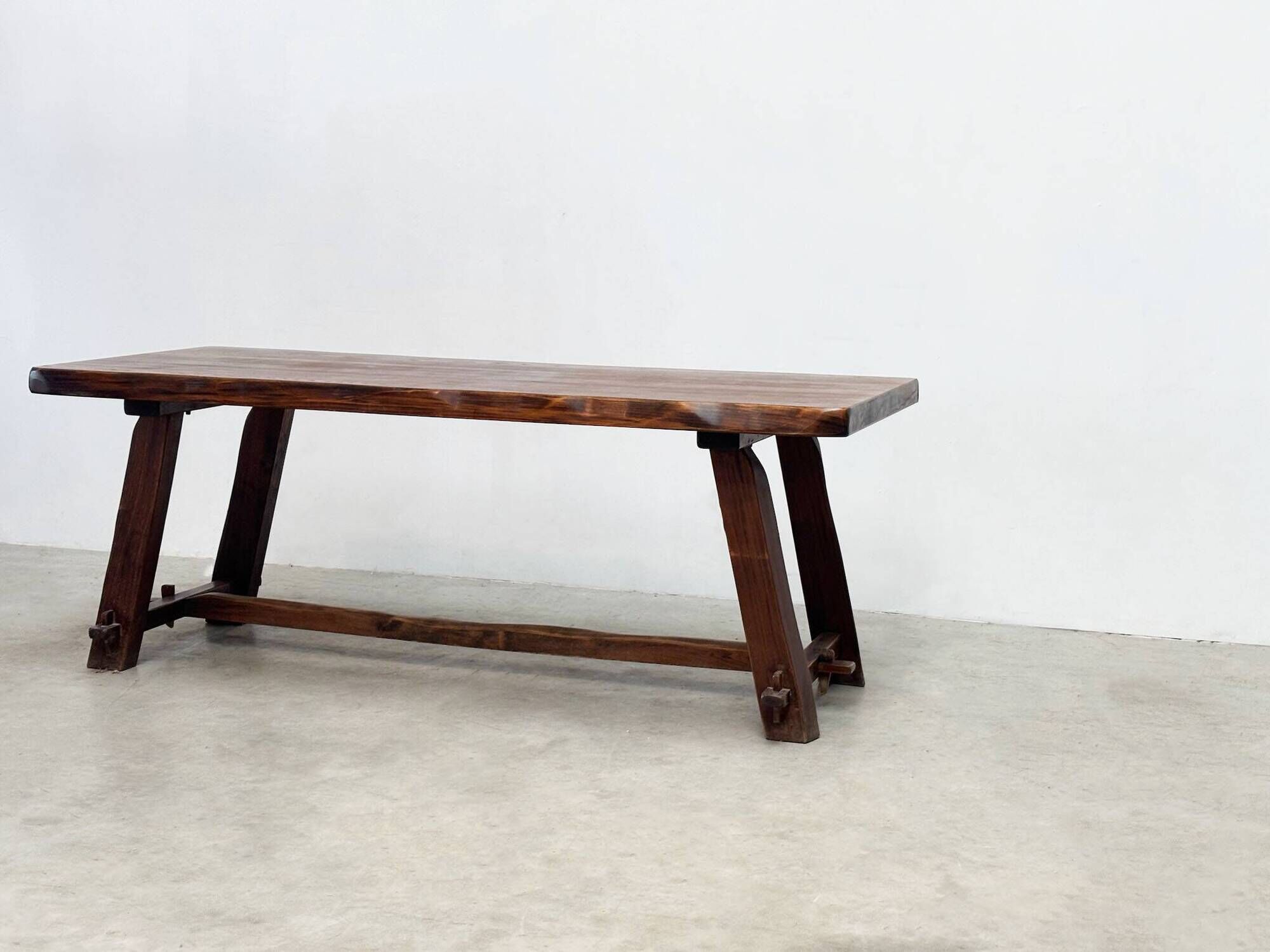 French brutalist dining table inspired by Georges Robert