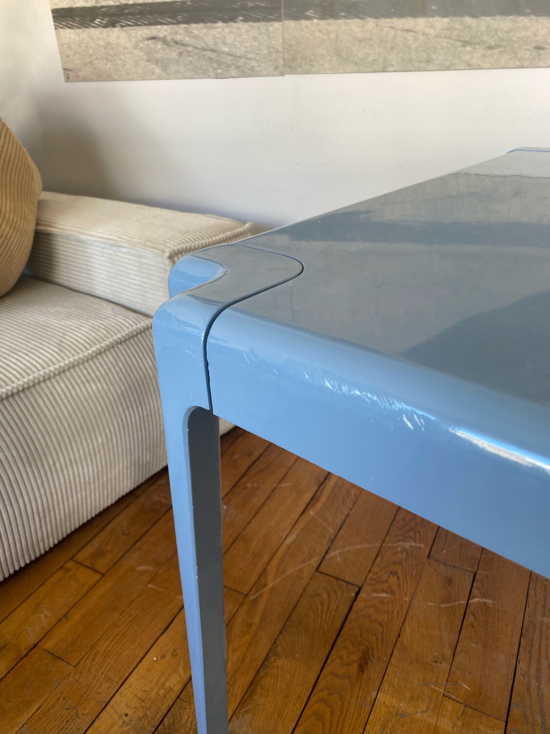 Vintage Space age fiberglass dining table by Helmut Bätzner for Bofinger 1960