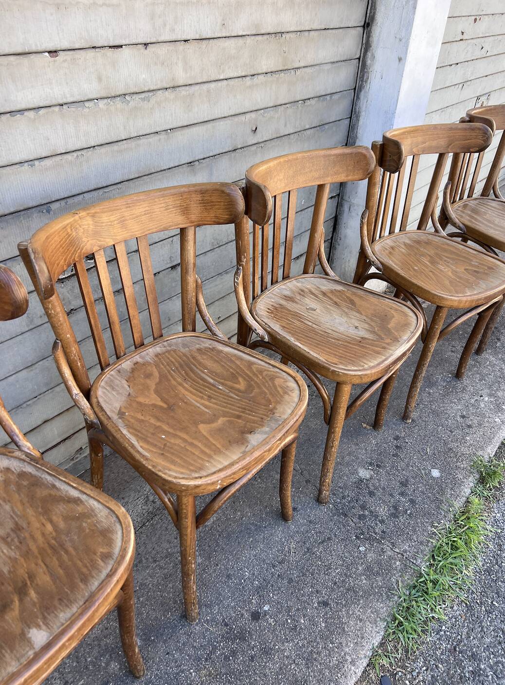 (Lot) 5 Anciennes Chaises Bistrot