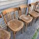 (Lot) 5 Anciennes Chaises Bistrot