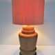 Lamp foot shape potiche solid wood turned vintage