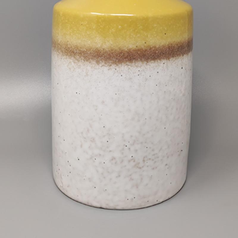 1970s Vase in Ceramic by F.lli Brambilla. Made in Italy