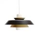 Vintage glass pendant lamp by Voss Belysning