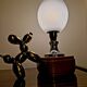 Murano glass, vintage 70s table lamp