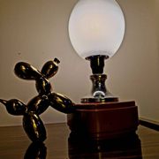 Murano glass, vintage 70s table lamp