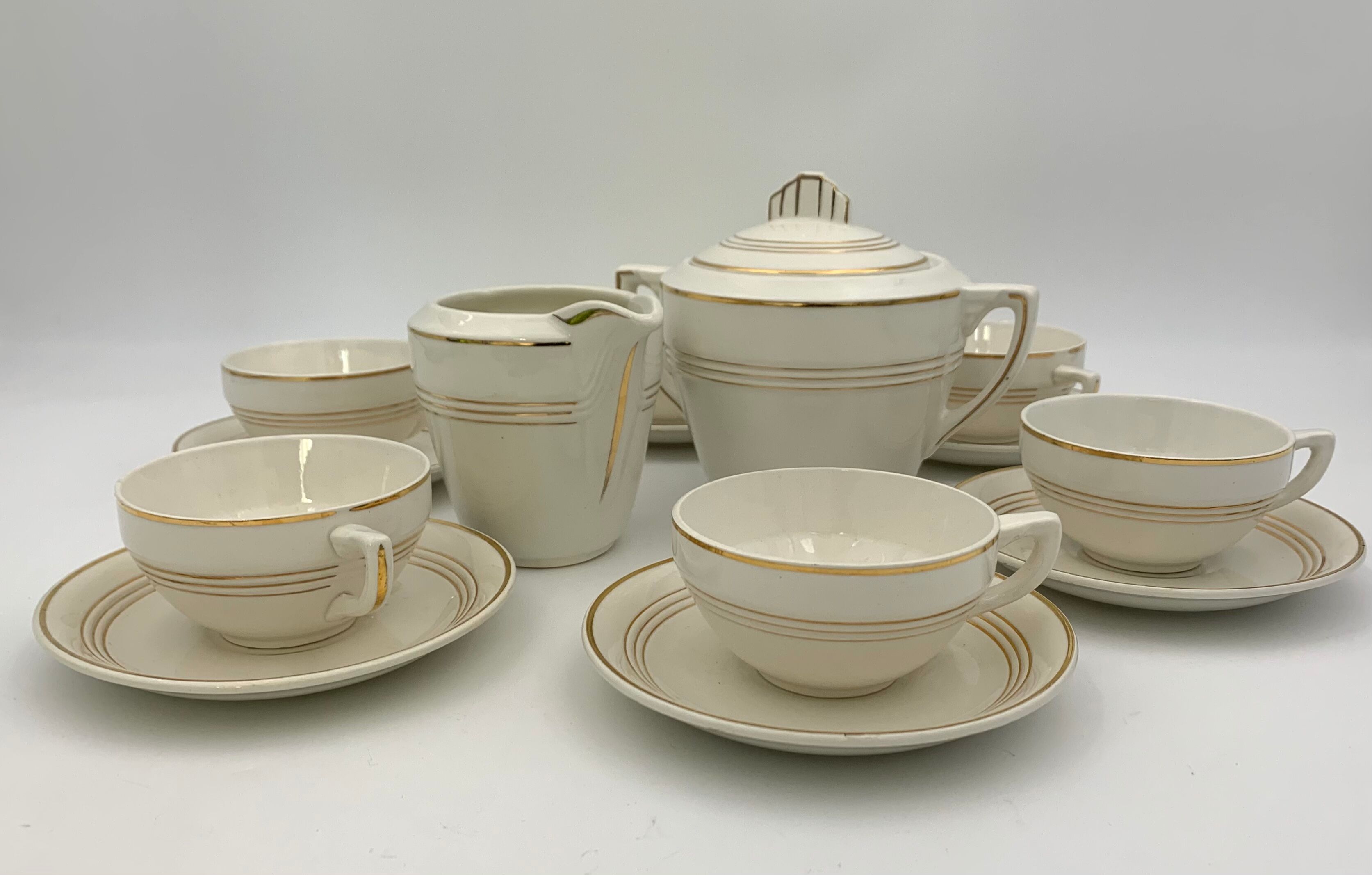 Vintage coffee service, Ceranord, St Amand, France - 1950s