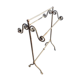 Wrought iron towel rack