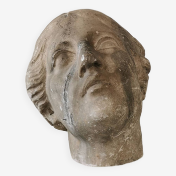 Antique plaster, Niobe face circa 1900