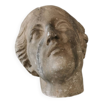 Plâtre à l'antique, visage Niobe vers 1900