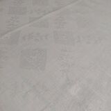 Antique damask tablecloth ten napkins 165 X 285 cm