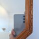 Vintage octagon mirror
