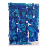 Abstract painting by decorator Erik Huet Alvarez