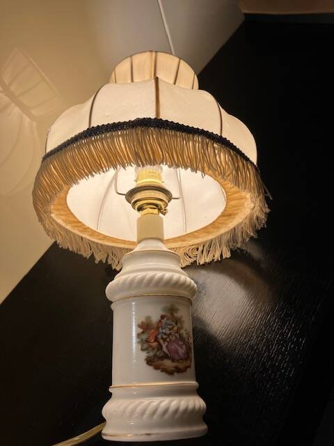 Pair of empire bedside lamps