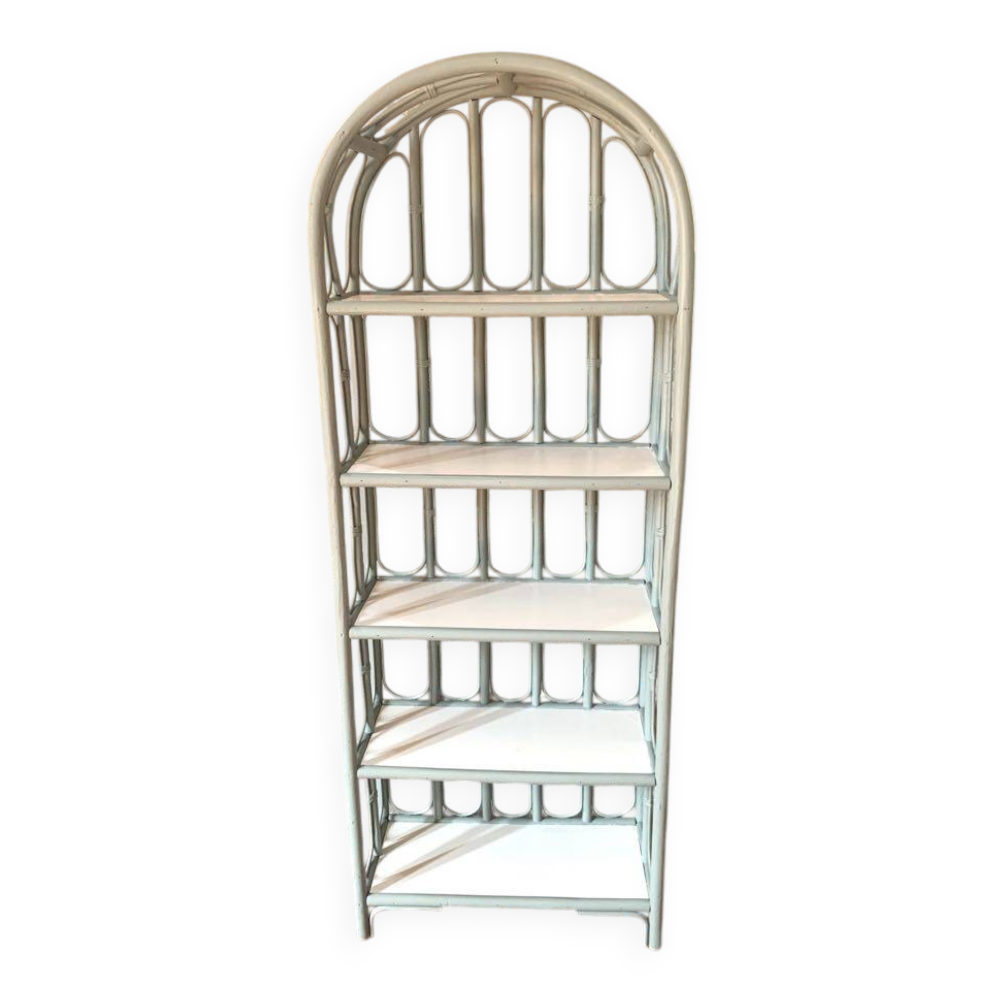 Étagères en rotin, 5 tablettes