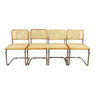 Lot de 4 chaises vintage Cesca « Made in Italy »