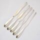 DEETJEN Set of 5 silver-plated lobster picks with pearl handle