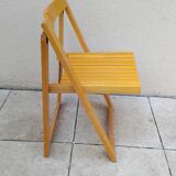 Chaise pliante vintage aldo jacober année 70