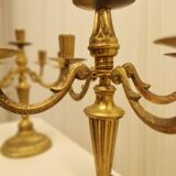 Set of 2 brass candlesticks